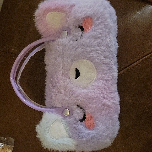 Purple Plush BearEyeglass holder Case Pre-loved - Picture 6 of 6